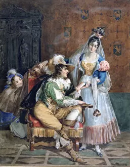 Achille Devéria Gallery: Gallent, c1820-1857. Artist: Achille Deveria