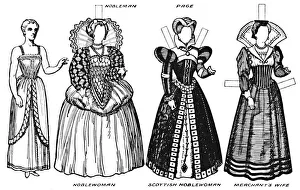 Charles Ray Prints: The Gallery of British Costume: Dress Worn in the Late Sixteenth Century, c1934