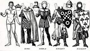 The Gallery of British Costume: Dress Worn in the Reign of the First Edward, c1934