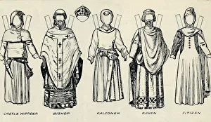 The Gallery of British Costume: How The English Dressed in King Johns Time, c1934
