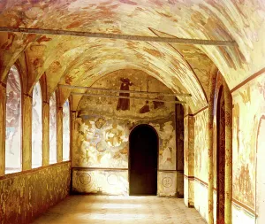 Gallery in the Church of the Resurrection of Christ, Rostov Velikii, 1911. Creator: Sergey Mikhaylovich Prokudin-Gorsky