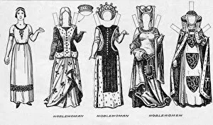 Wimple Gallery: The Gallery of Costume: Dresses Worn in the Last Years of Edward IIIs Reign, c1934