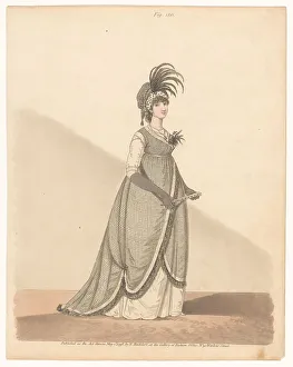 Printing Ink Prints: Gallery of Fashion, 1798. Creator: Anon