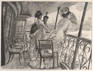 The Gallery of H. M. S. Calcutta (Souvenir of a Ball on Shipboard) (La galerie du