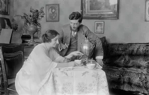 Marquis Prints: Galli-Curci and husband, between c1915 and c1920. Creator: Bain News Service