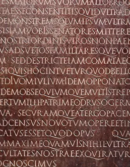Gallo Roman Collection: Gallo-Roman stone tablet. Artist: R Guillemot