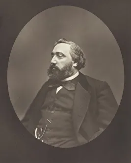 Images Dated 18th October 2021: Gambetta, c. 1876. Creator: Etienne Carjat