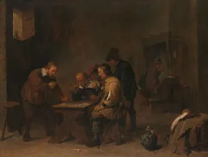 Gambling Den Prints: The Gamblers, c.1640. Creator: David Teniers II