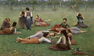 Fausto 1854 1929 Prints: After the Game. Artist: Zonaro, Fausto (1854-1929)