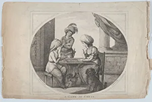Drypoint Collection: A Game at Chess, 1780. Creator: James Bretherton