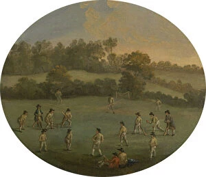 City Of Westminster London England Gallery: A Game of Cricket (The Royal Academy Club in Marylebone Fields, now Regents Park)