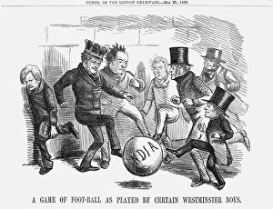 Edward Henry Stanley Gallery: A game of foot-ball as played by certain Westminster boys, 1858