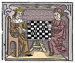 Images Dated 8th March 2017: Game and play of chess, 1474 (1956)