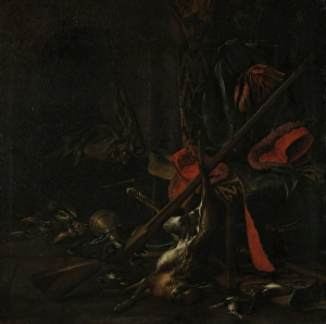 Hare Prints: Game, probably end of 17th century. Creator: Cornelis Lelienbergh