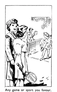 Any game or sport you favour, 1940 Any game or sport you favour, 1940
