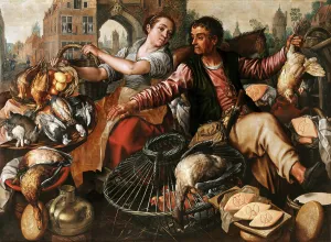 Beef Prints: The Game Vendor, ca 1568. Creator: Beuckelaer, Joachim (ca. 1533-1574)