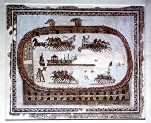 Games, Roman mosaic from Carthage, 2nd century AD