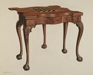 Gambling Collection: Gaming Table, 1940. Creator: M. Rosenshield-von-Paulin