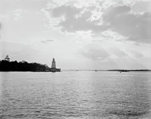Archipelago Prints: Gananoque Narrows, sunset, Thousand Islands, (1901?). Creator: Unknown