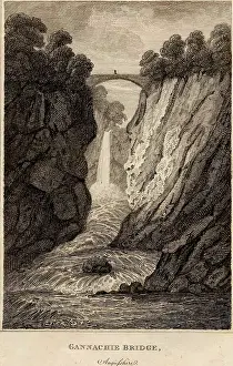 Steep Prints: Gannachie Bridge, near Edzell, Angus. 1801. Creator: James Fittler