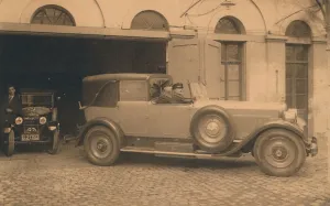 Legation Prints: Garage at the Cuban Embassy in Brussels, Belgium, 1927. Creator: Unknown