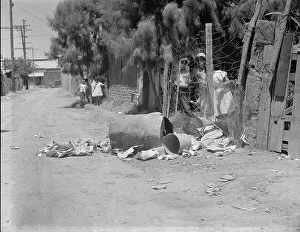 Rubbish Prints: Garbage disposal, Brawley, Imperial Valley, California, 1935. Creator: Dorothea Lange
