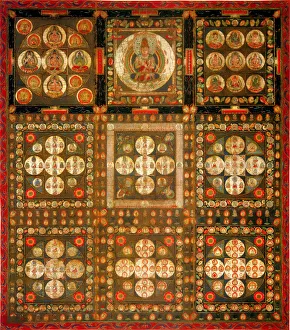 Garbhadhatu Mandala, 8th / 9th century. Artist: Anonymous