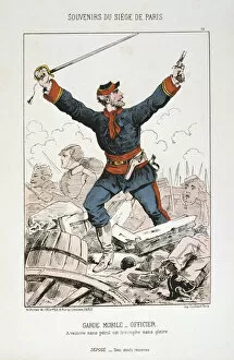 Images Dated 20th September 2005: Garde Mobile - Officier, Siege of Paris, 1870-1871