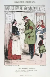 Shortage Prints: Garde Nationale Auxiliaire, Siege of Paris, Franco-Prussian War, 1870-1871