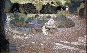 Shaded Gallery: In the Garden, 1895-1898. Artist: Edouard Vuillard