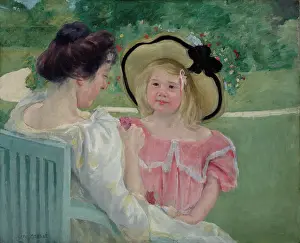 Childrenswear Prints: In the Garden, 1903 or 1904. Creator: Mary Cassatt