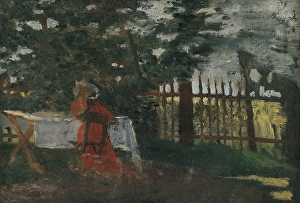Konstantin Kovari Prints: In the Garden, 1905-1910. Creator: Konstantin Kovari-Kacmarik