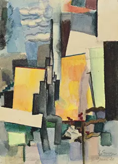 La Fresnaye Prints: The Garden, 1920. Creator: La Fresnaye, Roger de (1885-1925)
