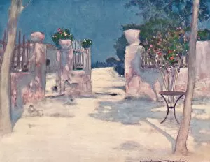 Balustrade Collection: A Garden, Athens, 1903. Artist: Mortimer L Menpes