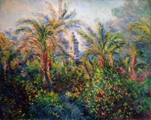 Palm Tree Prints: Garden in Bordighera, Impression of Morning, 1884. Artist: Claude Monet