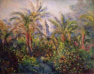 Palm Trees Prints: Garden at Bordighera, Impression of Morning, 1884. Creator: Claude Monet