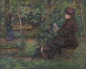 Guillaumin Jean Baptiste Armand Prints: In the garden, c1880. Creator: Armand Guillaumin