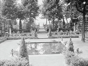 Ornamental Collection: Garden, East Hampton, Long Island, between 1933 and 1942. Creator: Arnold Genthe