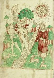 Diebold Lauber Prints: The Garden of Eden and Adam and Eve Eating the Forbidden Fruit; Barlaam und Josaphat