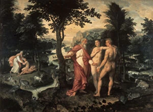 Images Dated 22nd August 2005: The Garden of Eden, c1580. Artist: Jacob de Backer