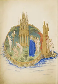 Images Dated 2nd April 2014: Garden of Eden (Les Tres Riches Heures du duc de Berry). Artist