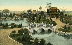 Hammersmith And Fulham Gallery: Garden of the Floating Isle, Coronation Exhibition, London, 1911. Creator: Unknown