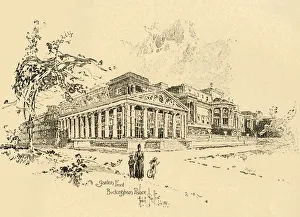 Garden front, Buckingham Palace, Westminster, London, c1890. Creator: Unknown