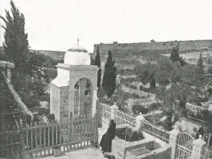 Gethsemane Prints: The Garden of Gethsemane, Jerusalem, Palestine, 1895. Creator: W &s Ltd