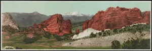 William H Prints: Garden of the Gods, the Gateway, Colorado, c1898. Creator: William H. Jackson