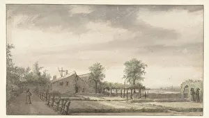 Hermitage Prints: Garden of the Hermitage in Nantes, 1645-1646. Creator: Lambert Doomer