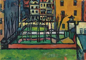 Landscapeexpressionismpainting Prints: Garden I, 1910. Creator: Kanoldt, Alexander (1881-1939)