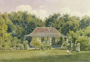 Arbour Prints: The Garden of Laudaya, 1841. Creator: Jakob Alt