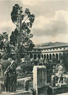 Garden in the Museum of the Baths of Diocletian, Rome, Italy, c1926 (1927). Artist: Eugen Poppel