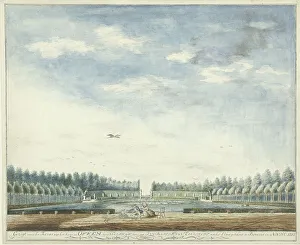 Push Chair Prints: The Garden of Offem House, near Noordwijk, 1782. Creator: Jan Baptist van Eeckhout